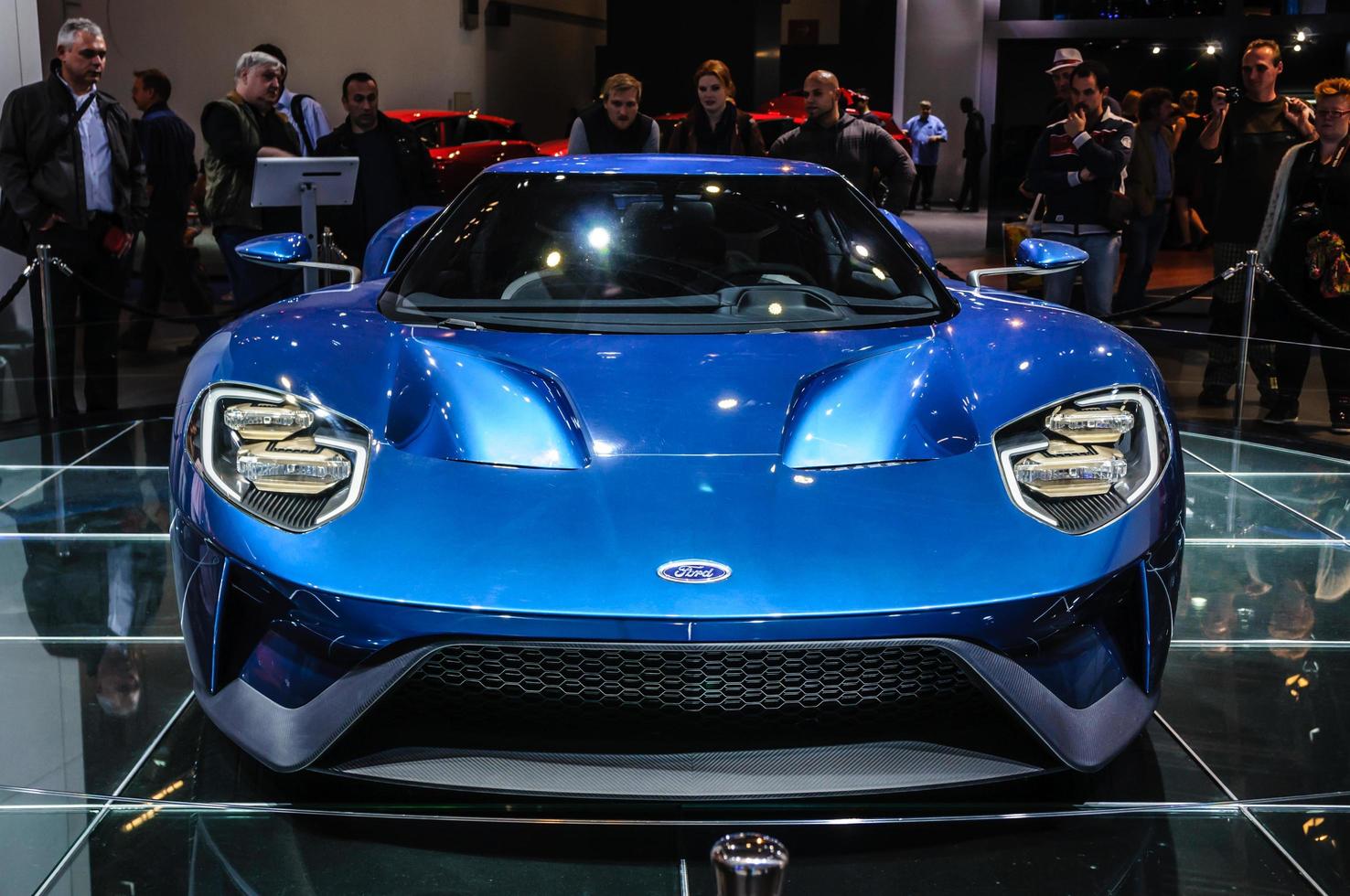 FRANKFURT - SEPT 2015 Ford GT supercar concept presented at IAA photo