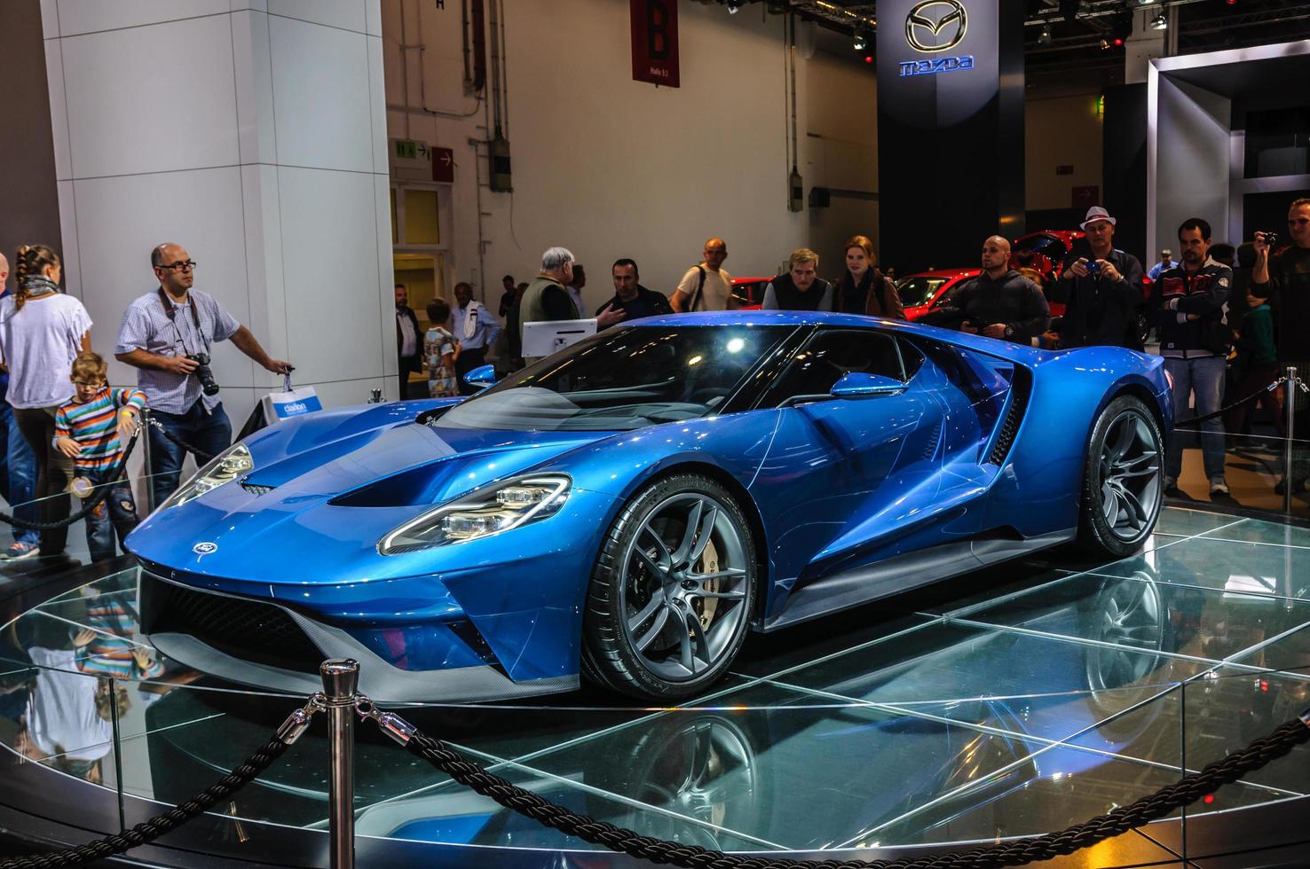 FRANKFURT - SEPT 2015 Ford GT supercar concept presented at IAA photo