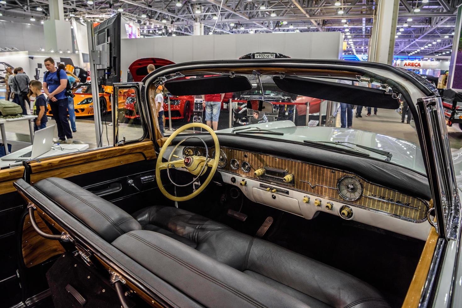 MOSCOW - AUG 2016 GAZ M13 Chaika presented at MIAS Moscow International Automobile Salon on August 20, 2016 in Moscow, Russia photo