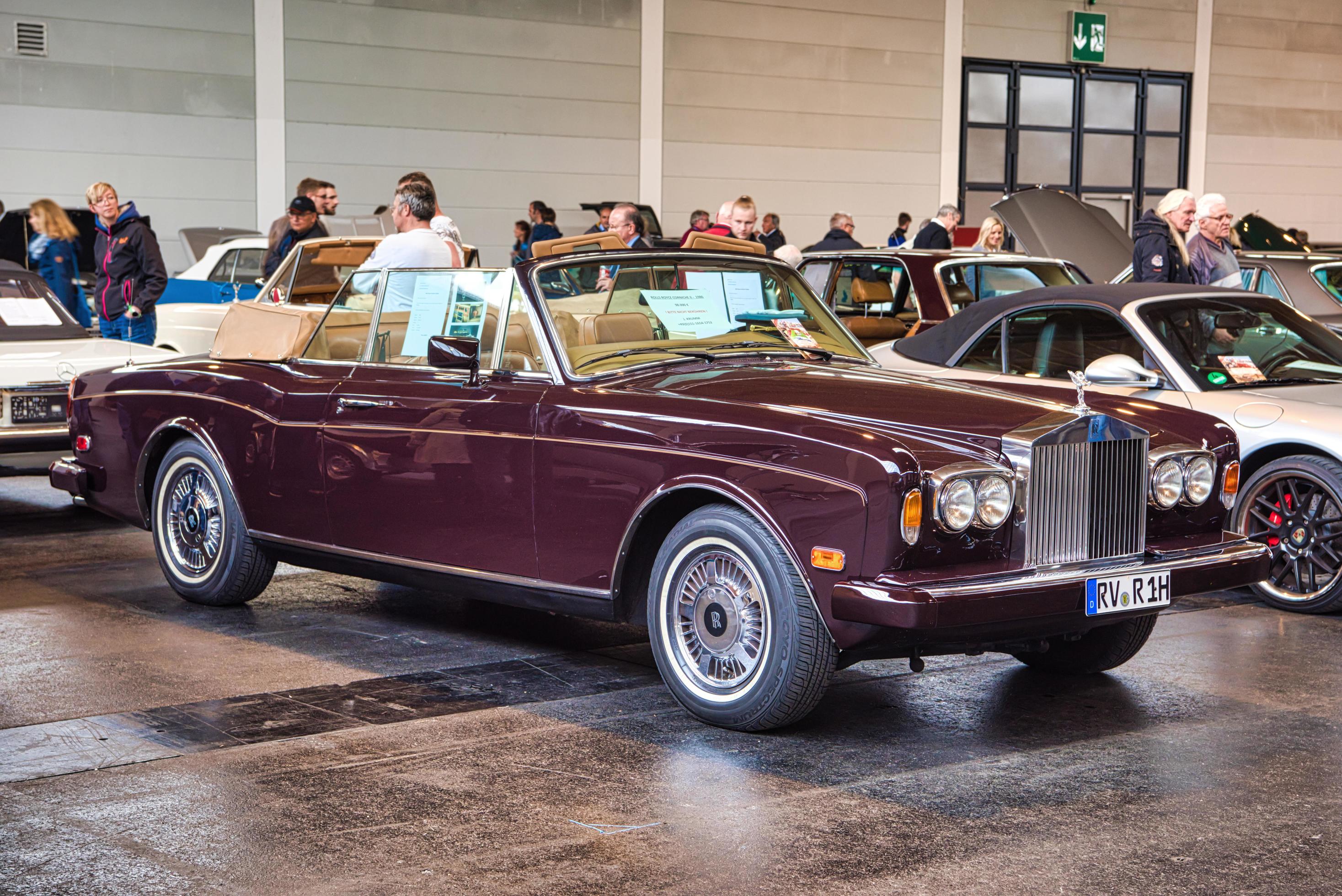 FRIEDRICHSHAFEN - MAY 2019 maroon ROLLS-ROYCE CORNICHE 2 II