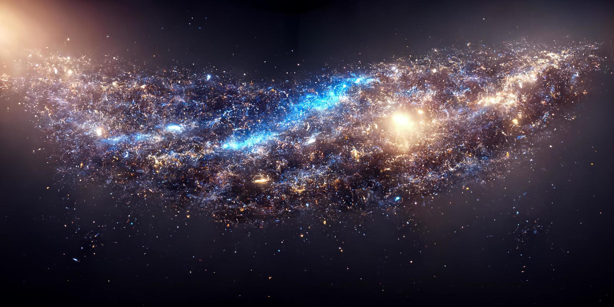 Milky Way in space 3D photo