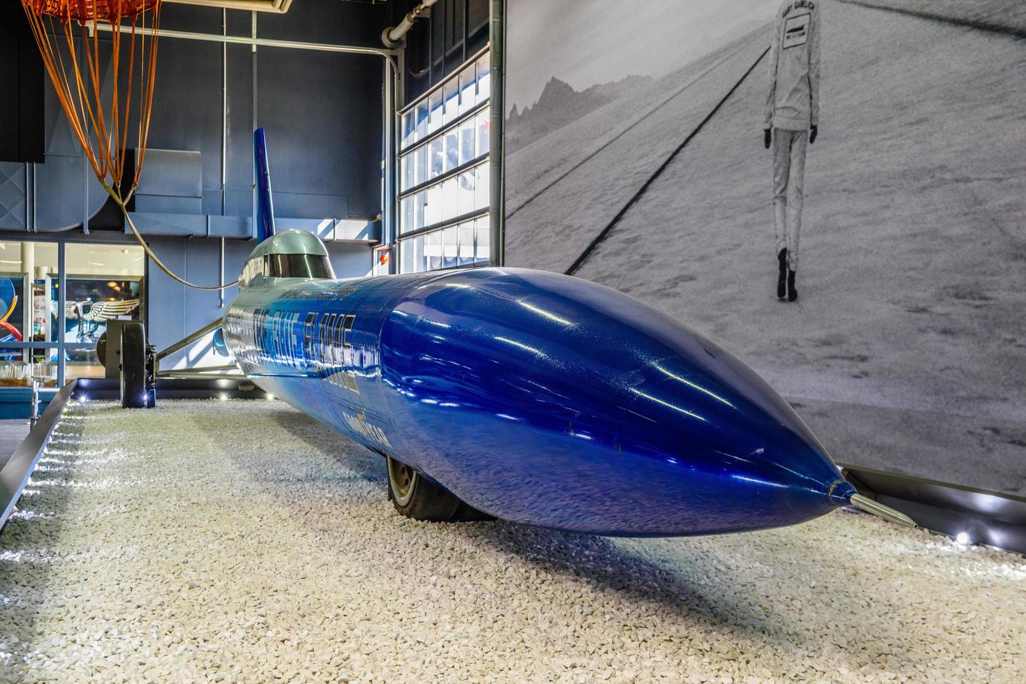 SINSHEIM, GERMANY - MAI 2022 Blue Flame a rocket-powered land speed racing photo