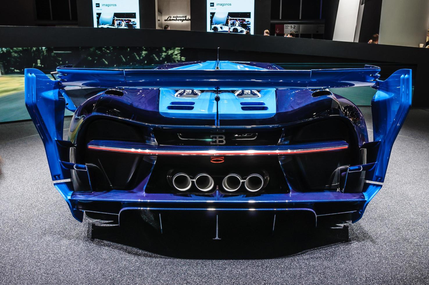 FRANKFURT - SEPT 2015 Bugatti Chiron Vision Gran Turismo presen photo
