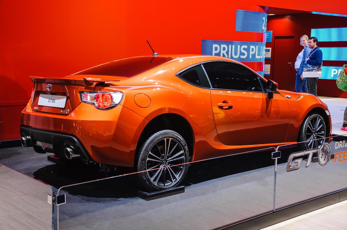 FRANKFURT - SEPT 21 Toyota GT86 presented as world premiere at the 65th IAA Internationale Automobil Ausstellung on September 21, 2013 in Frankfurt, Germany photo