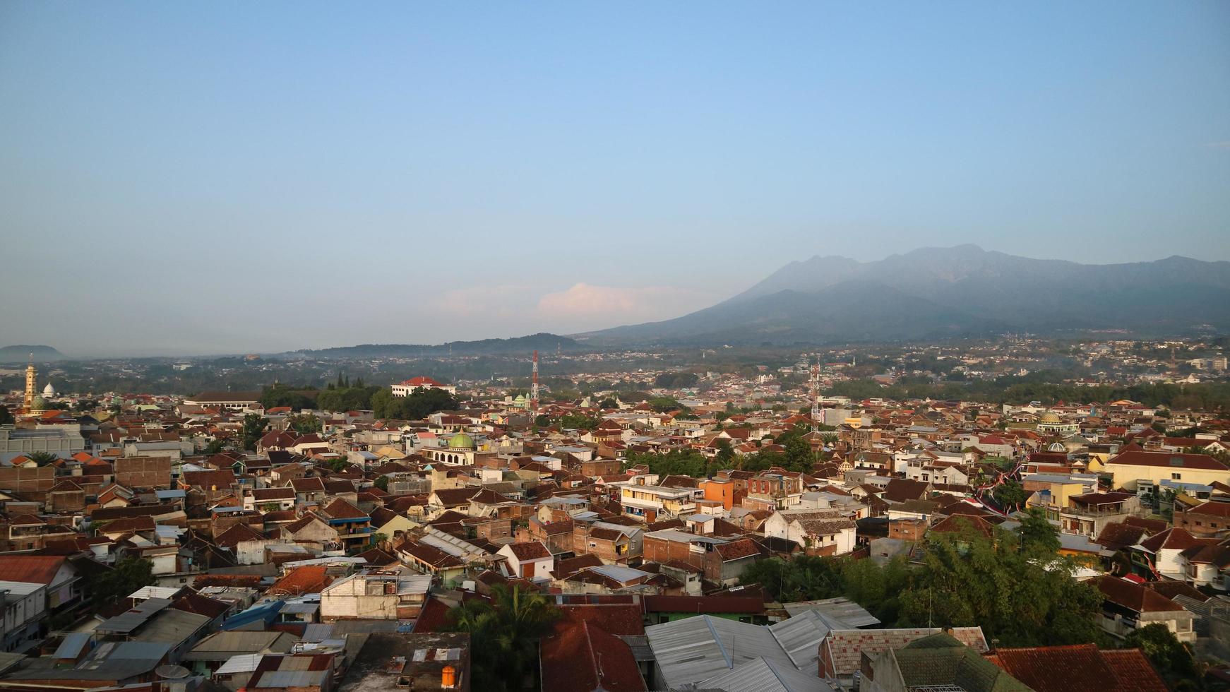 Malang city morning atmosphere photo