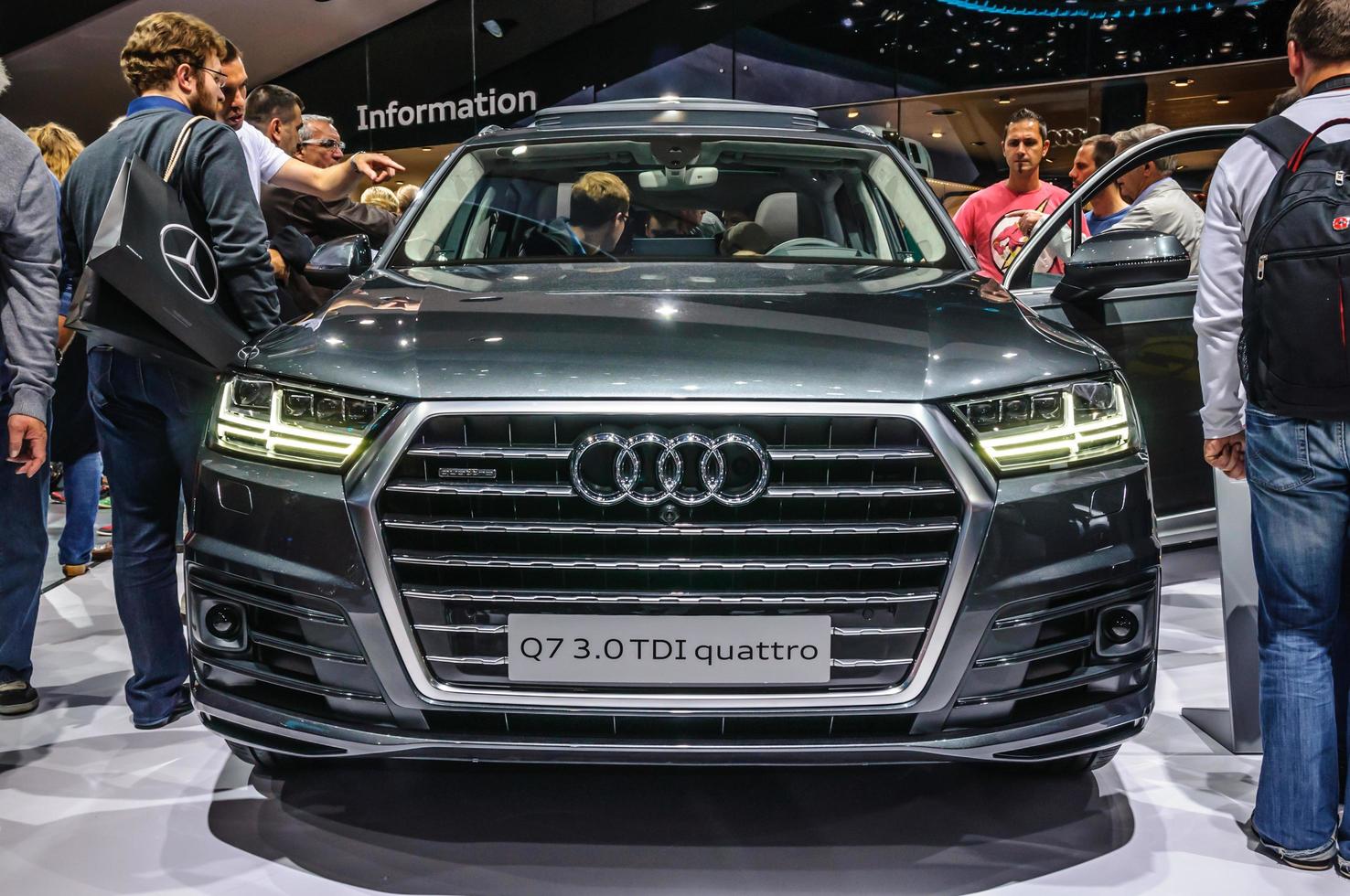 FRANKFURT - SEPT 2015 Audi Q7 3.0 TDI quattro presented at IAA photo