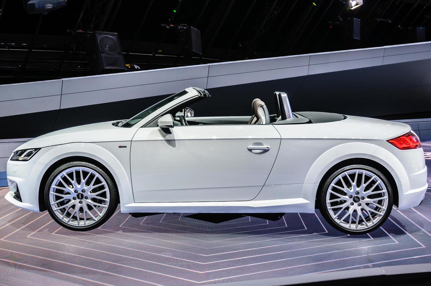 FRANKFURT - SEPT 2015 Audi TT 2.0 TDI Ultra cabrio presented at photo