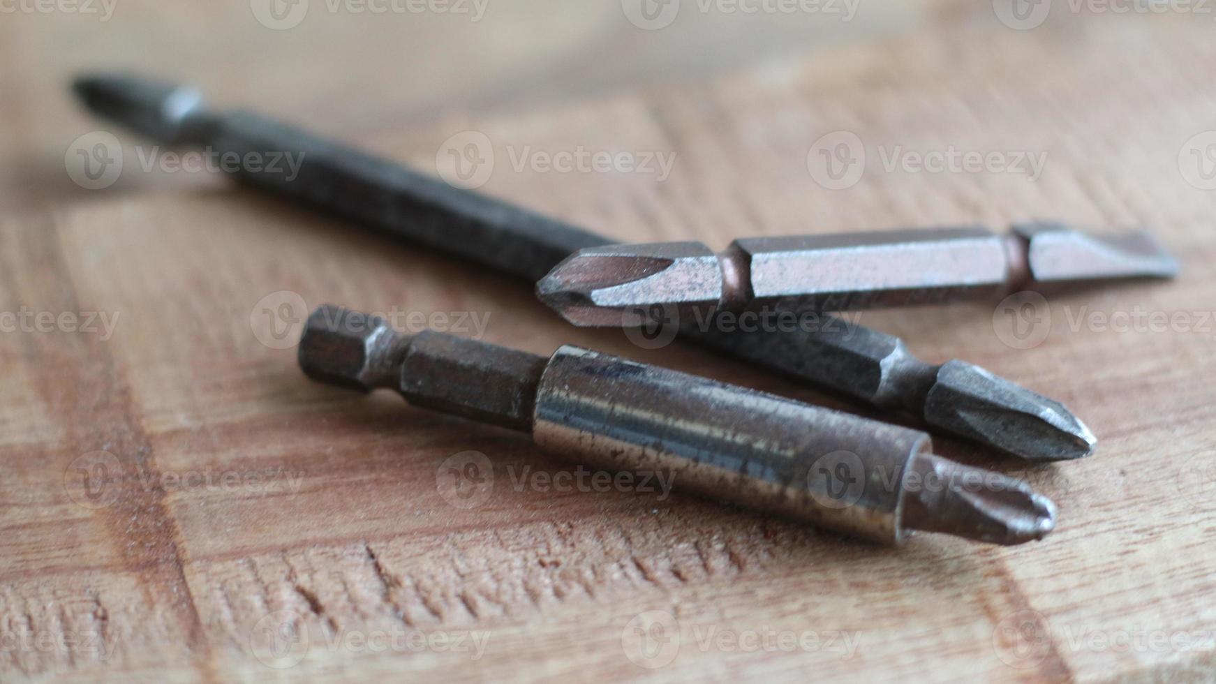 pile of drill bits ready to use photo