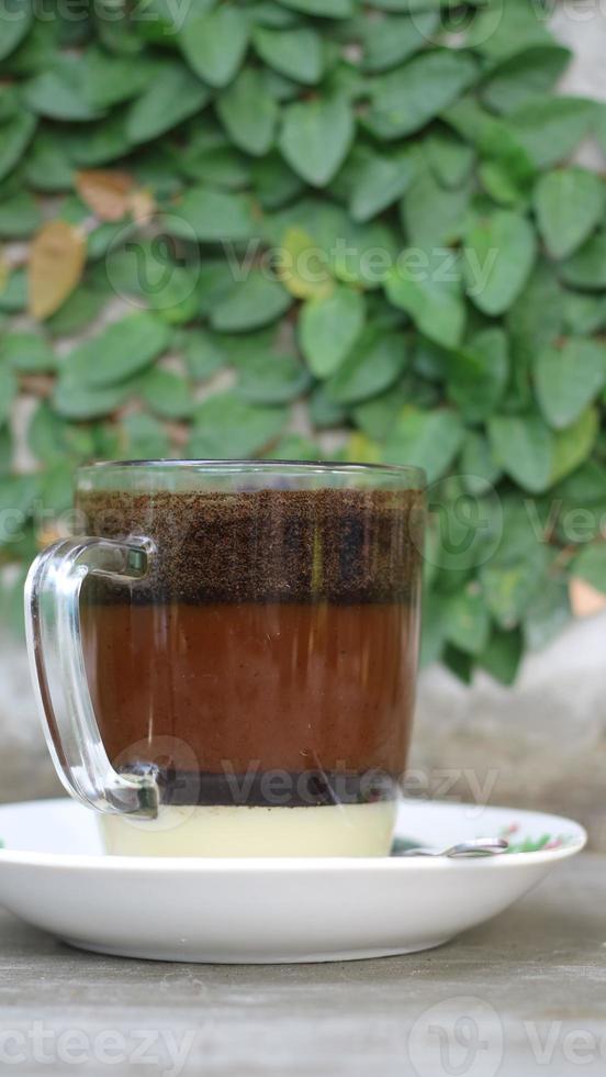special Indonesian brewed coffee to be enjoyed in the morning photo