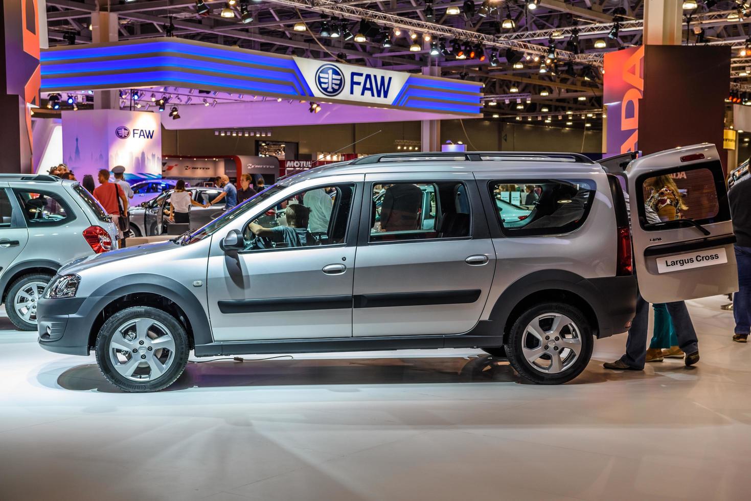 MOSCOW - AUG 2016 VAZ LADA Largus Cross presented at MIAS Moscow International Automobile Salon on August 20, 2016 in Moscow, Russia photo