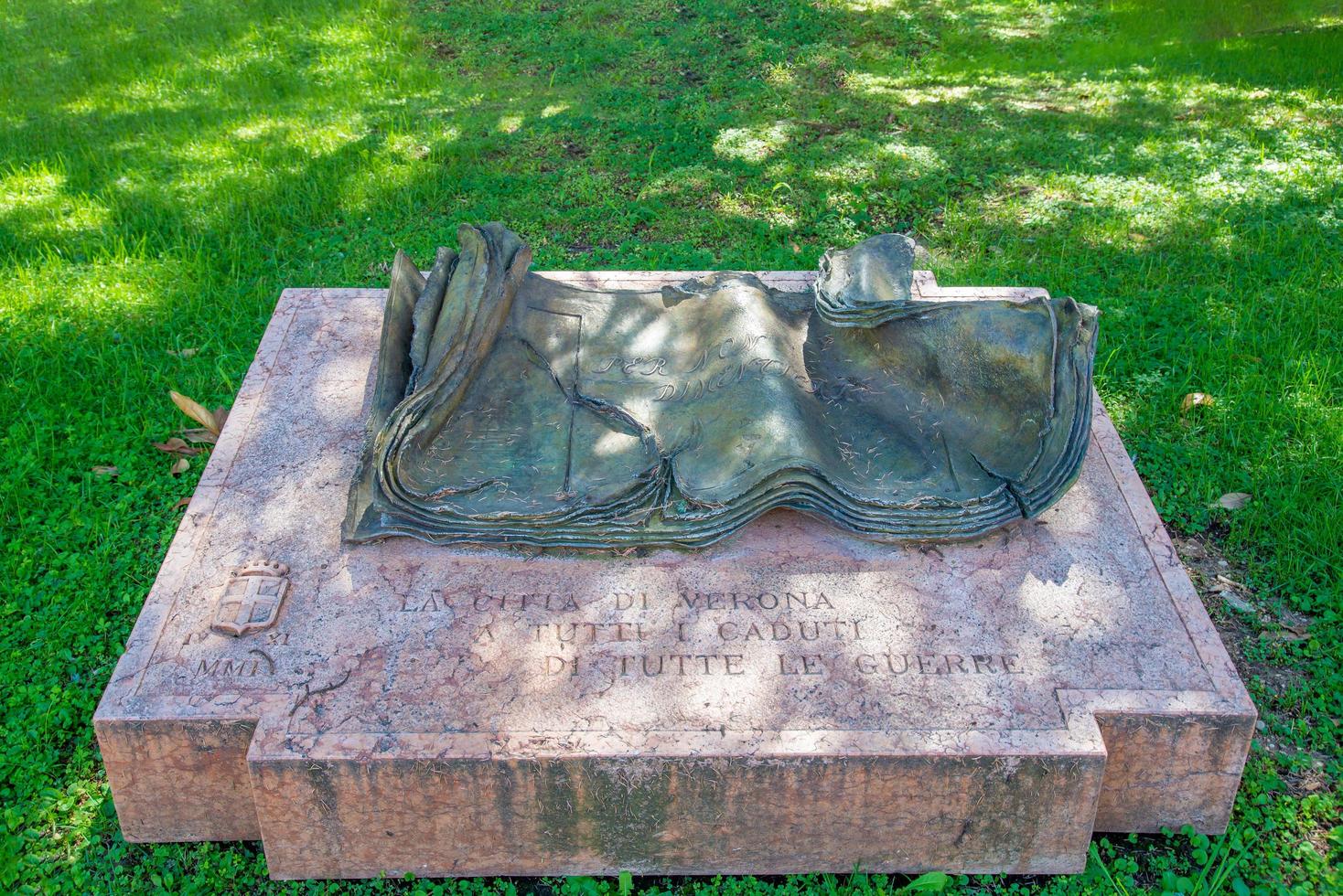 Monument in the form of a book photo