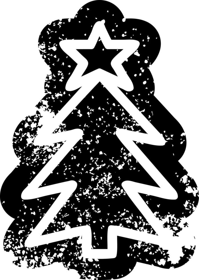 christmas tree icon vector