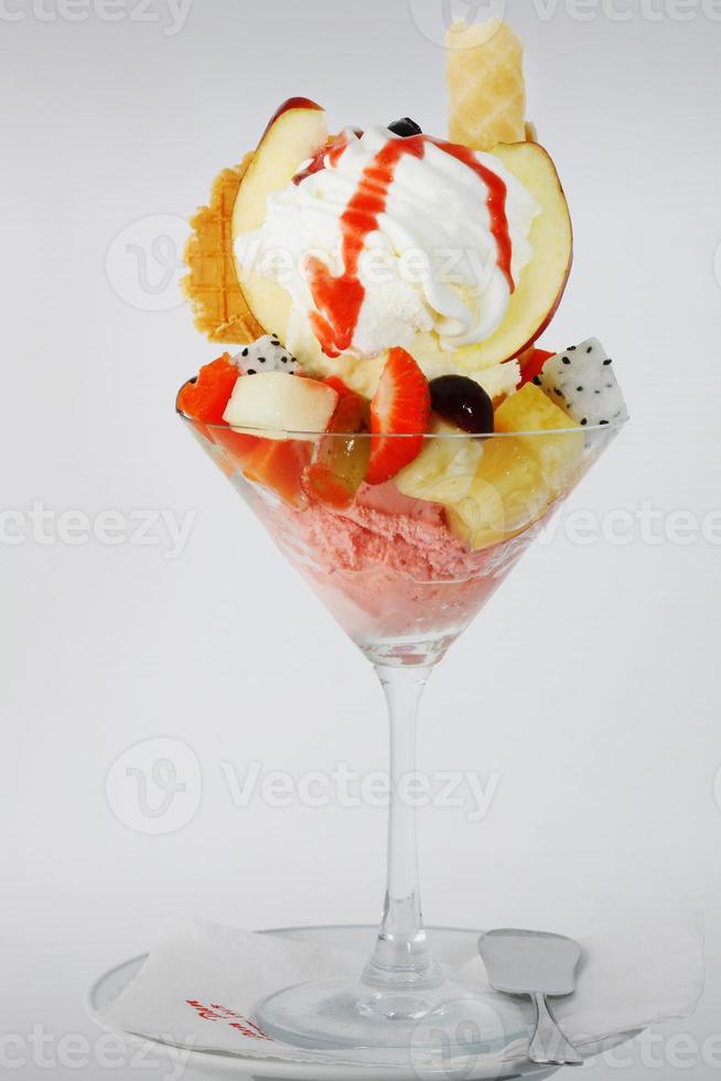 helado de comida italiana foto