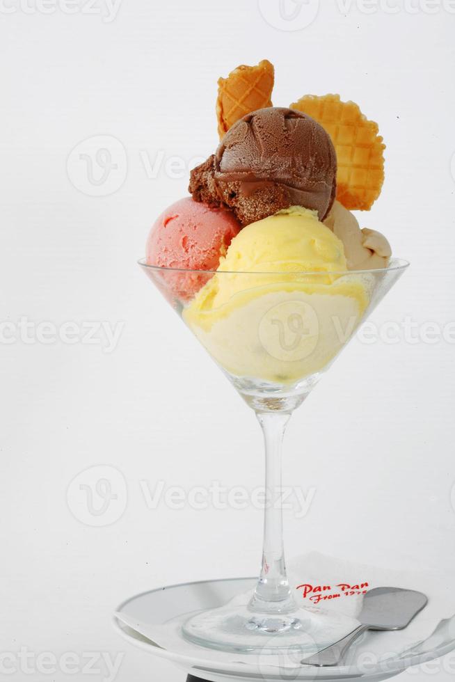 helado de comida italiana foto