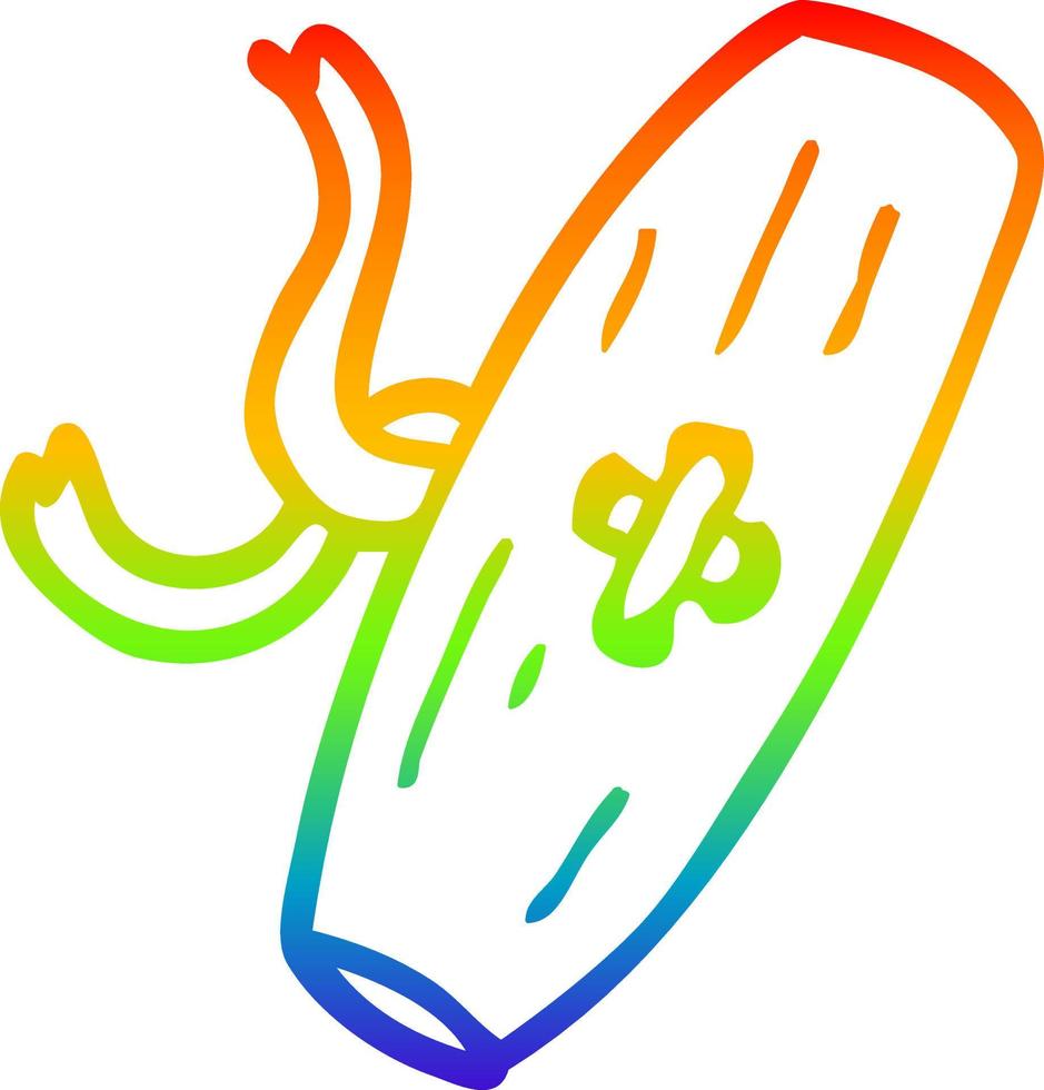 rainbow gradient line drawing cartoon old button vector