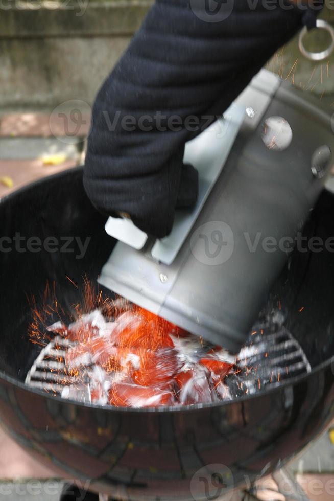 parrilla de barbacoa asiática foto