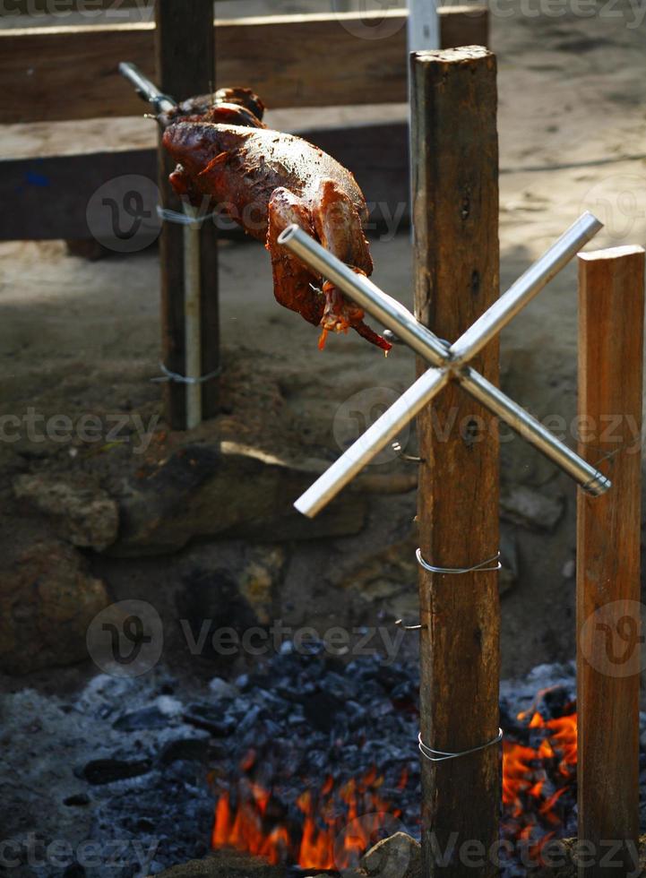 asiático barbacoa cerdo-pattaya foto