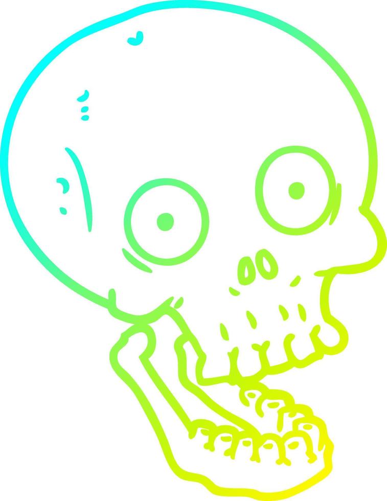 cold gradient line drawing vector