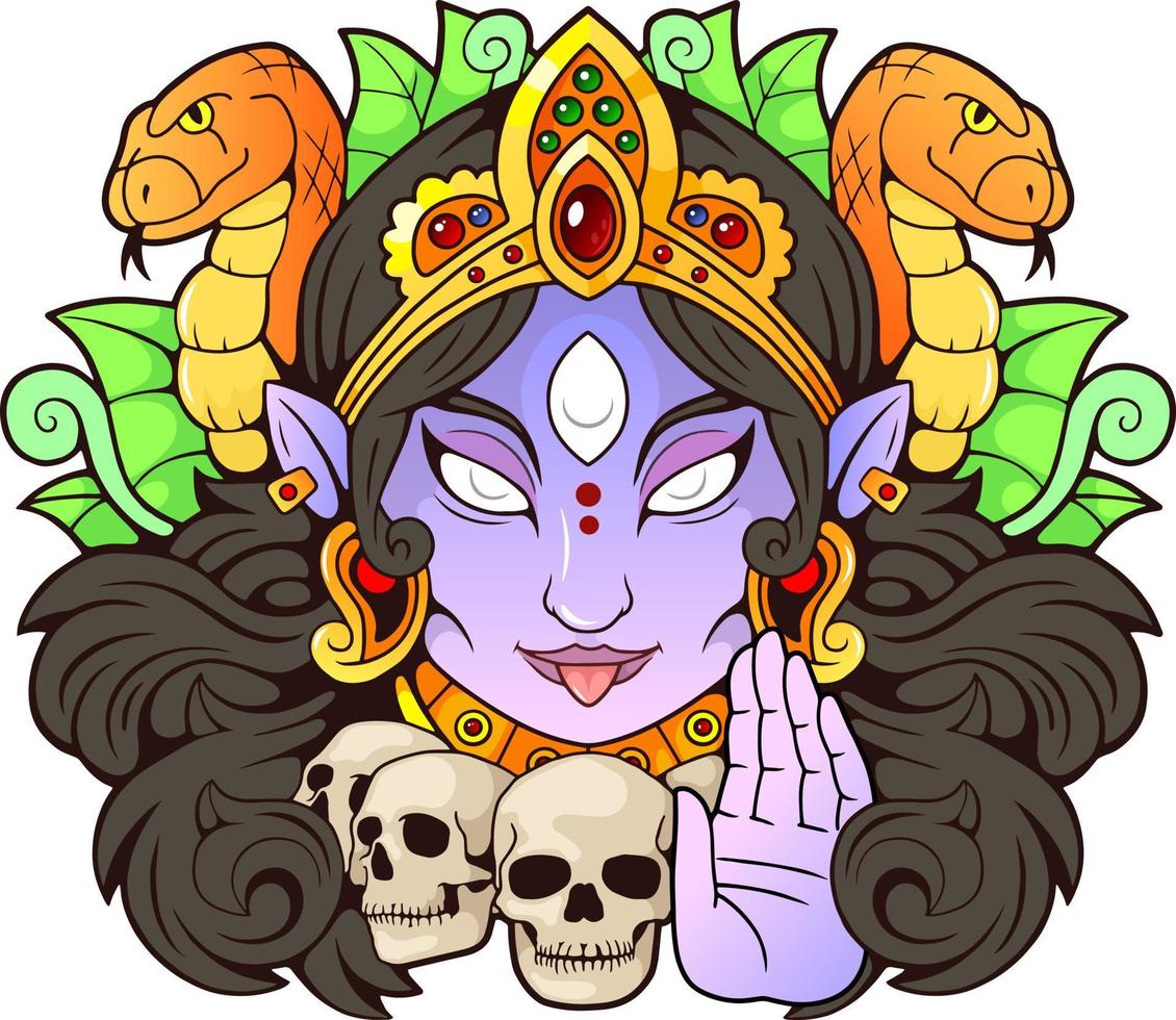 diosa india kali vector