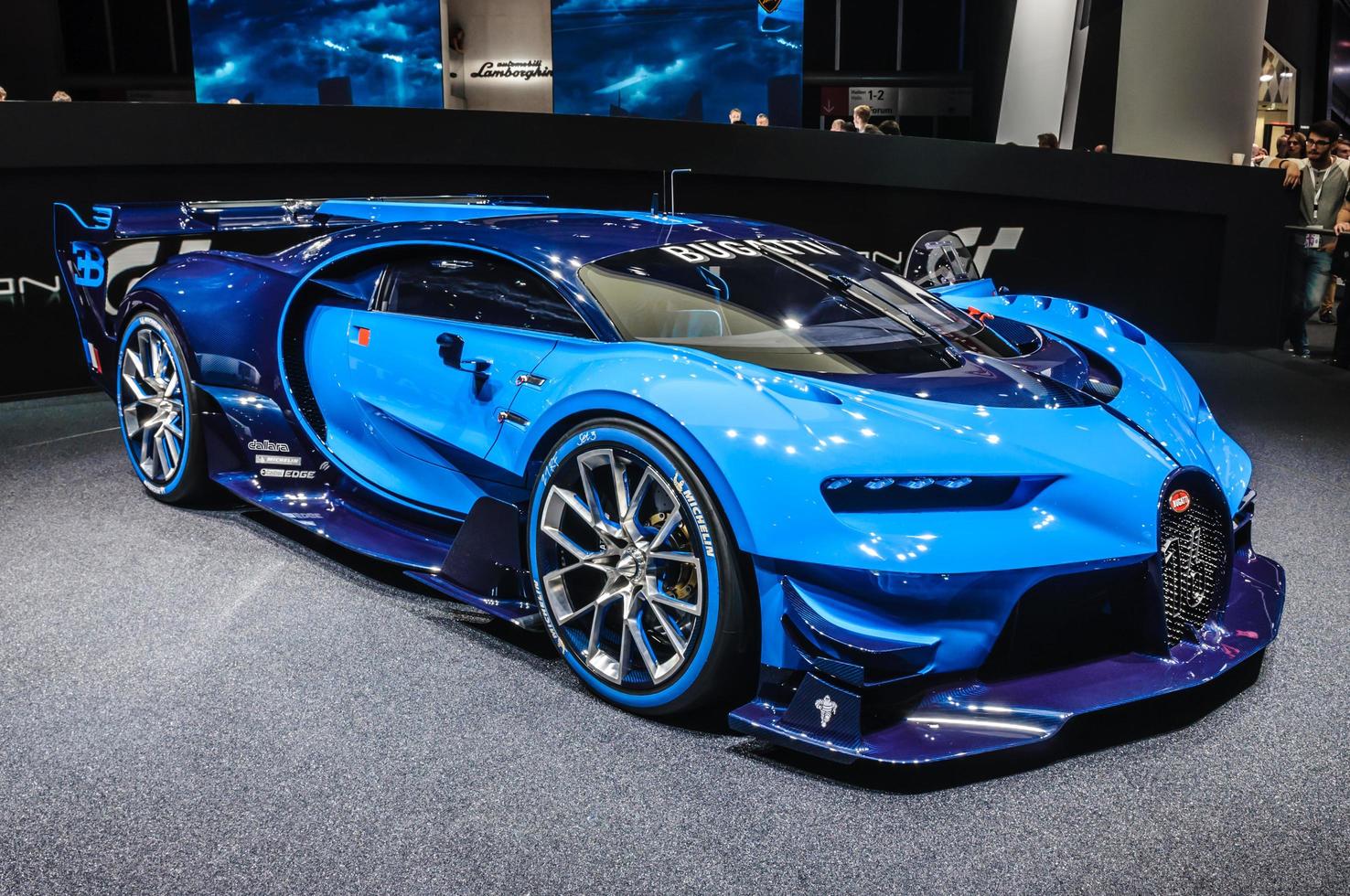 FRANKFURT - SEPT 2015 Bugatti Chiron Vision Gran Turismo presen photo