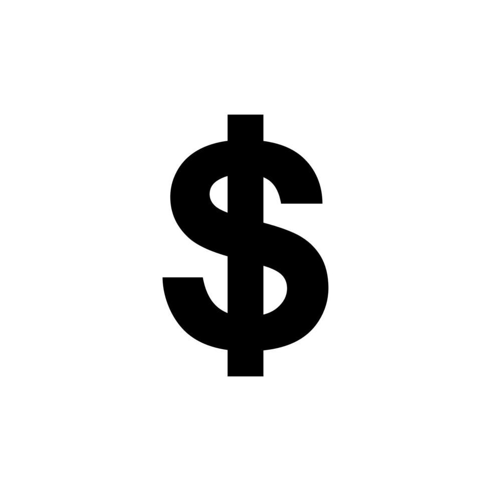 Dollar, USD Currency Icon Symbol. Vector Illustration