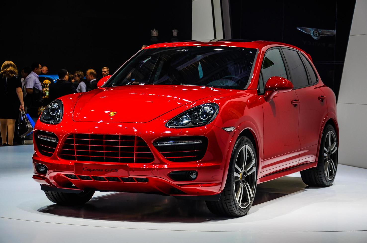 MOSCOW, RUSSIA - AUG 2012 PORSCHE CAYENNE GTS 2 GENERATION presented as world premiere at the 16th MIAS Moscow International Automobile Salon on August 30, 2012 in Moscow, Russia photo