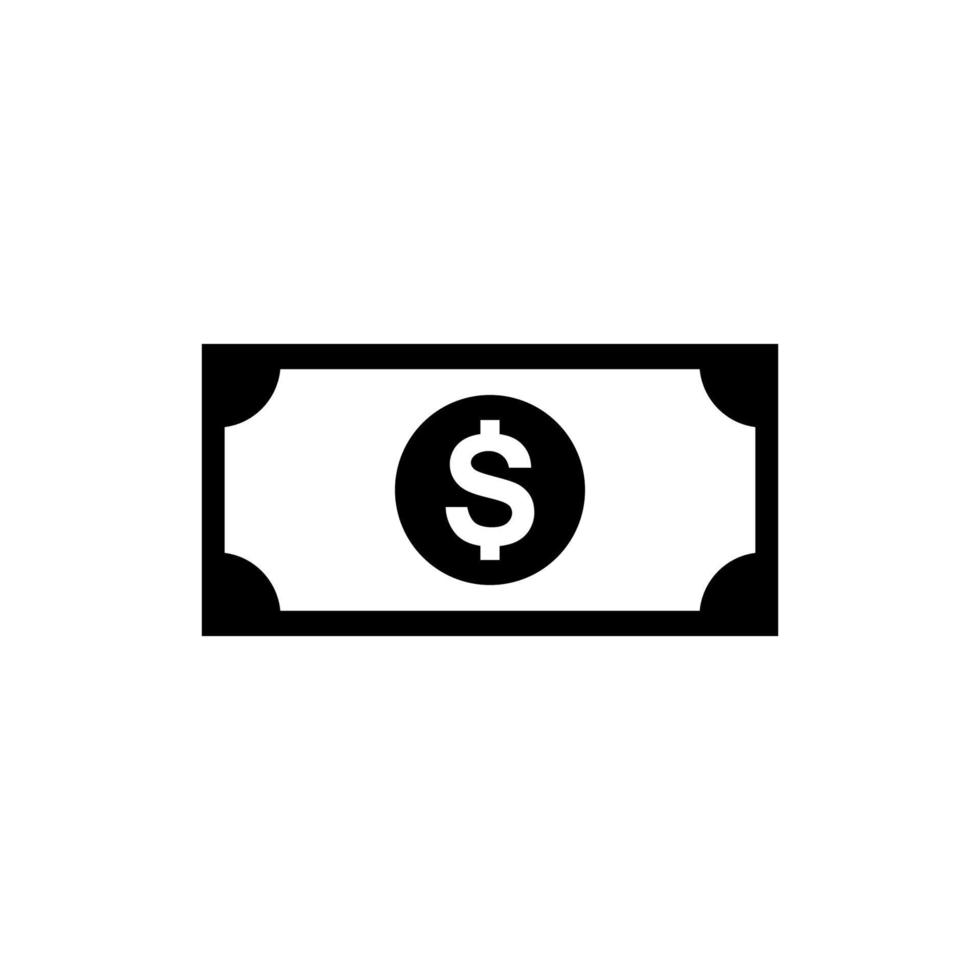 Dollar, USD Currency Icon Symbol. Vector Illustration