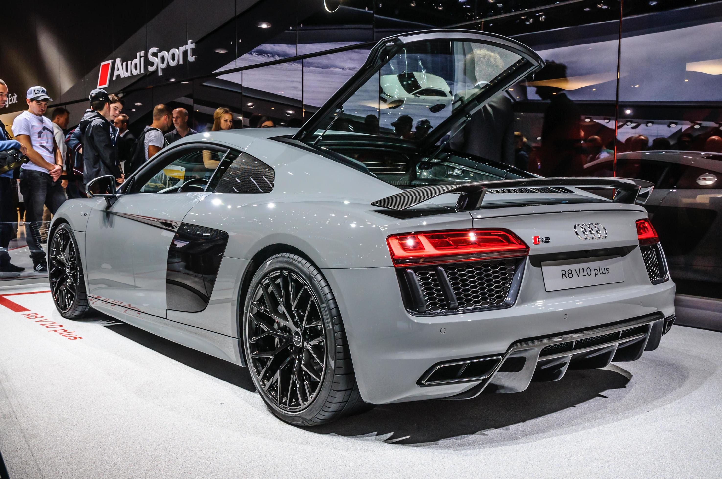 FRANKFURT SEPT 2015 Audi R8 V10 plus presented at IAA Interna