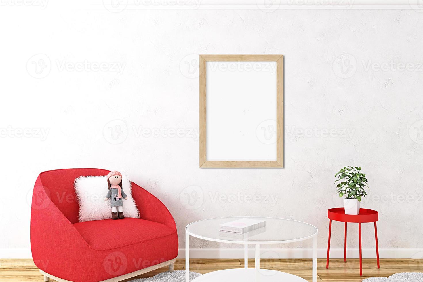 Frame mockup kids room A4 -01 photo