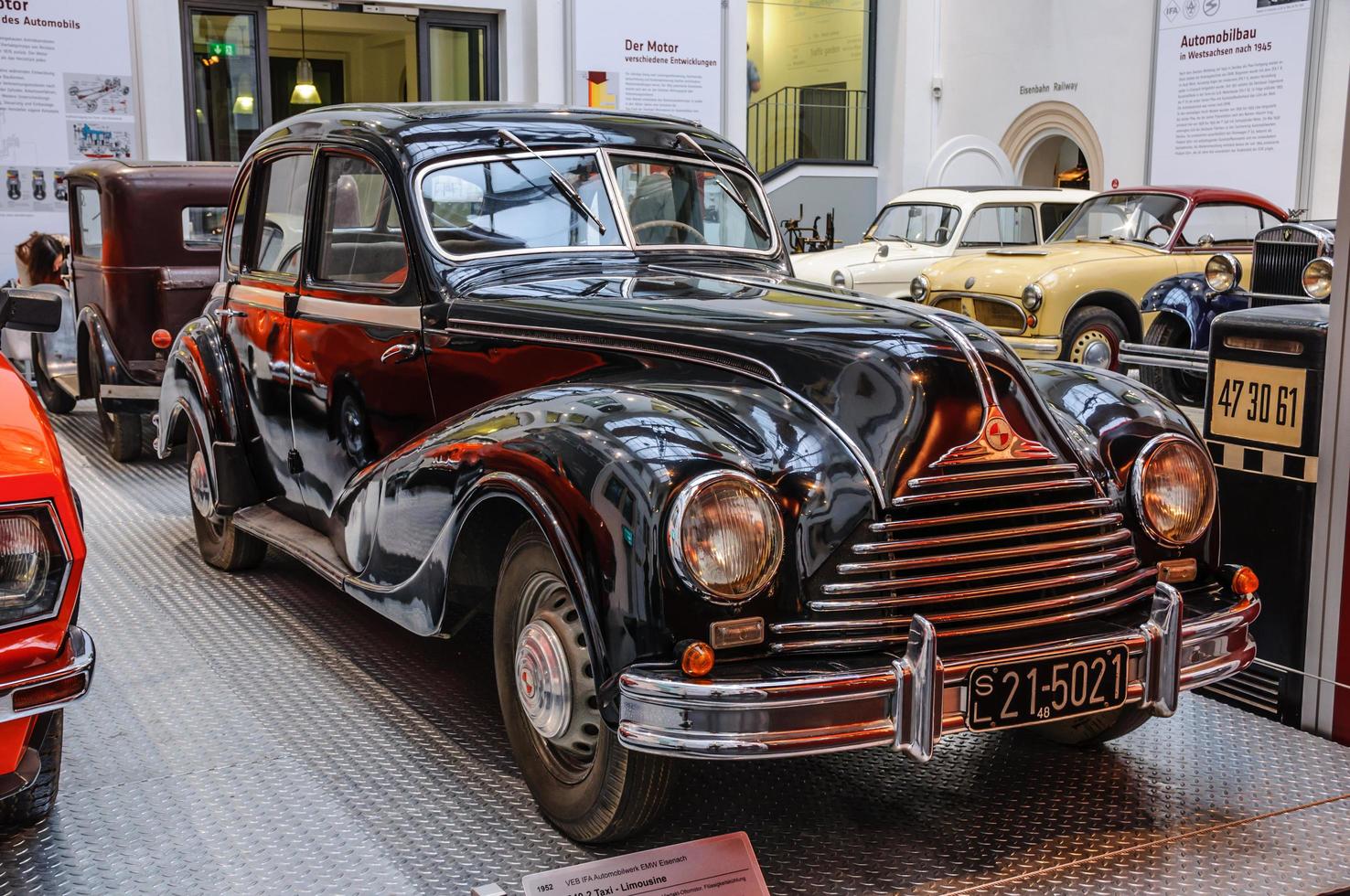 DRESDEN, GERMANY - MAY 2015 EMW 430-2 Taxi - Limousine 1952 in photo