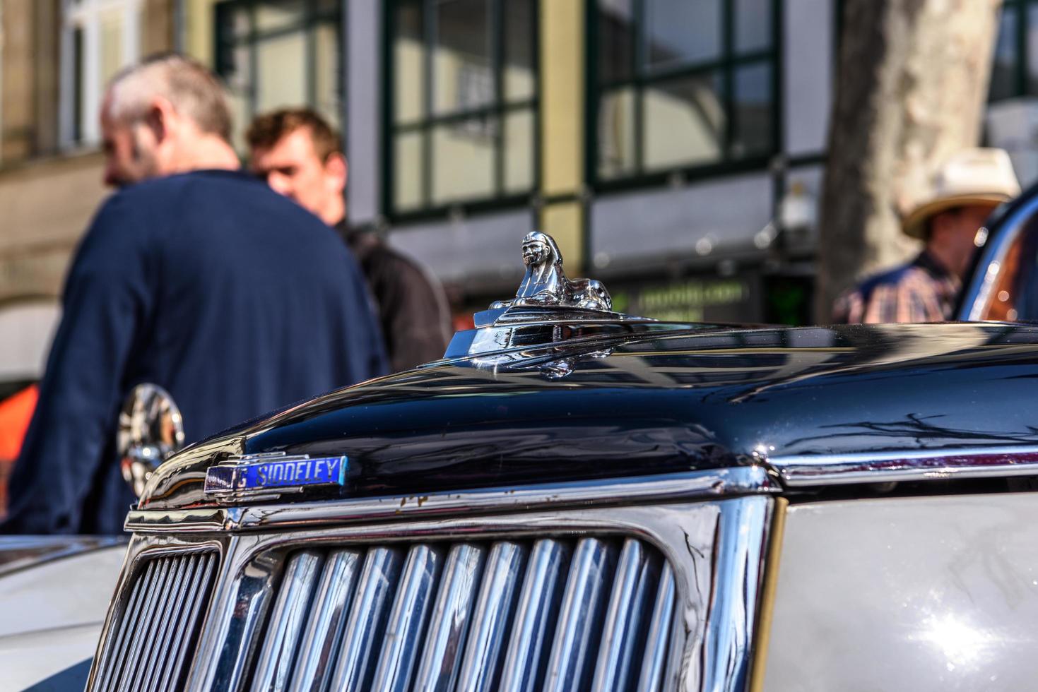 GERMANY, LIMBURG - APR 2017 ARMSTRONG SIDDELEY SPHINX AUTO LOGO SYMBOL in Limburg an der Lahn, Hesse, Germany photo