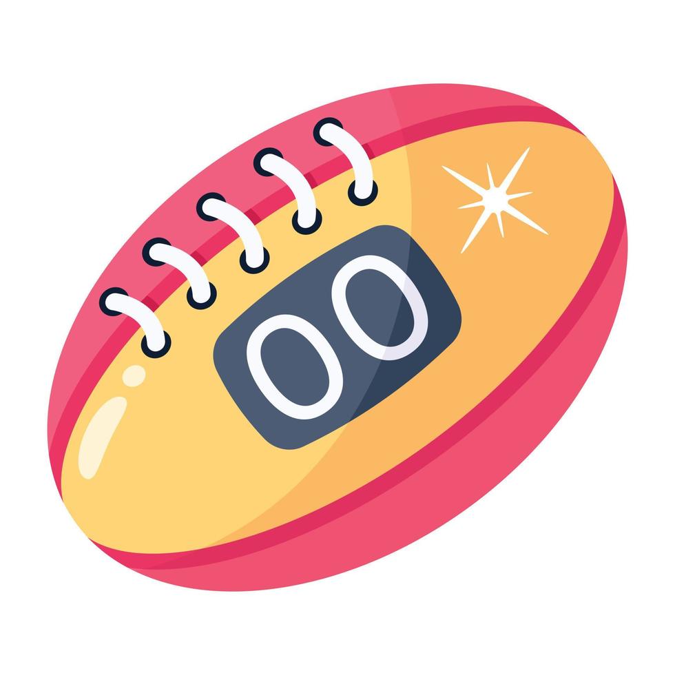 An american football flat icon vector