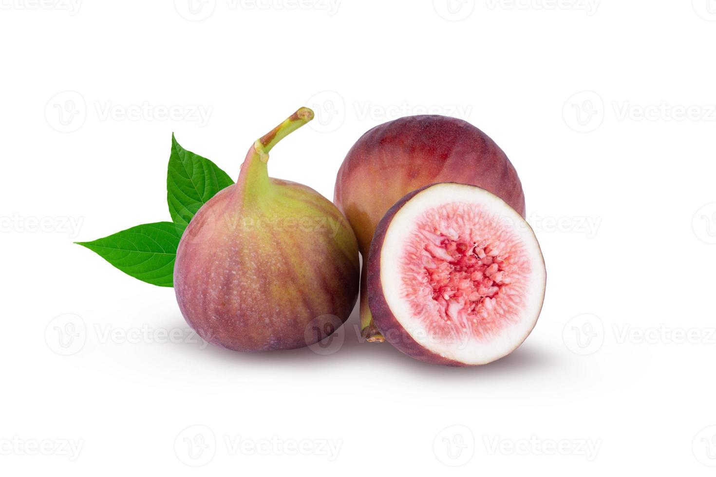 Fresh figs isolated on a white background photo