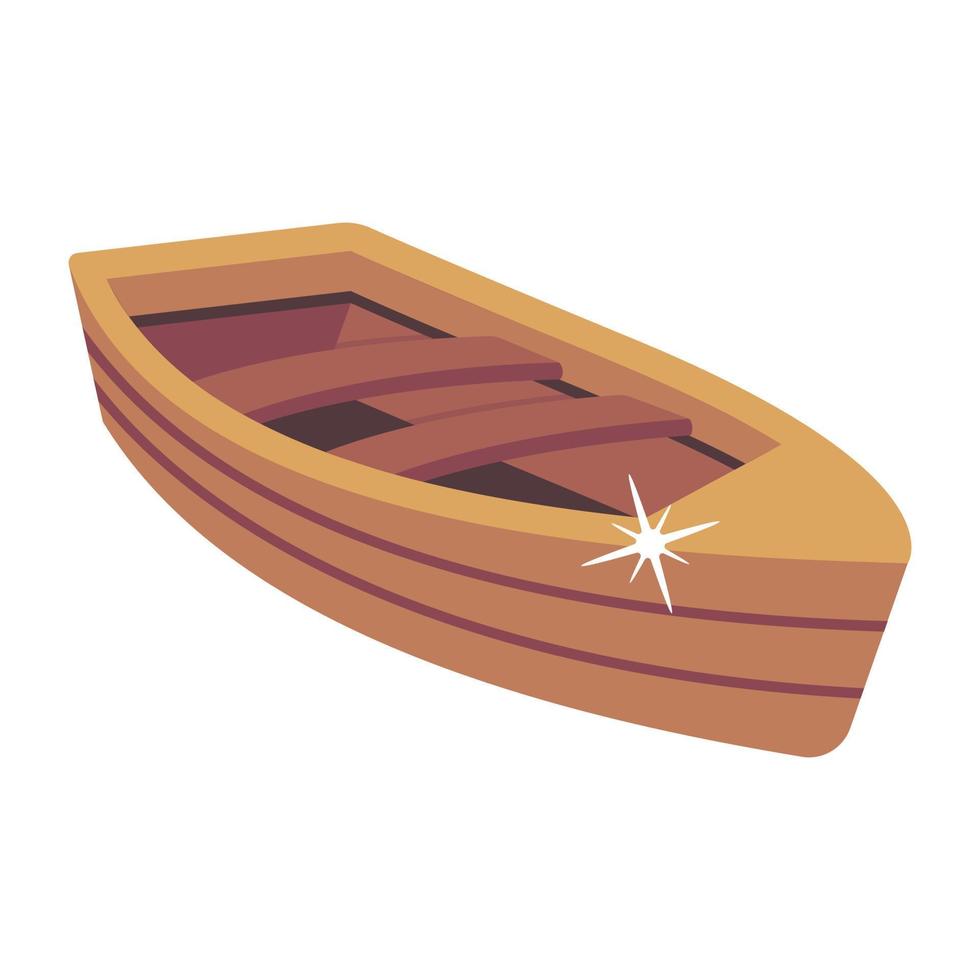 An icon of boat for rowing vector