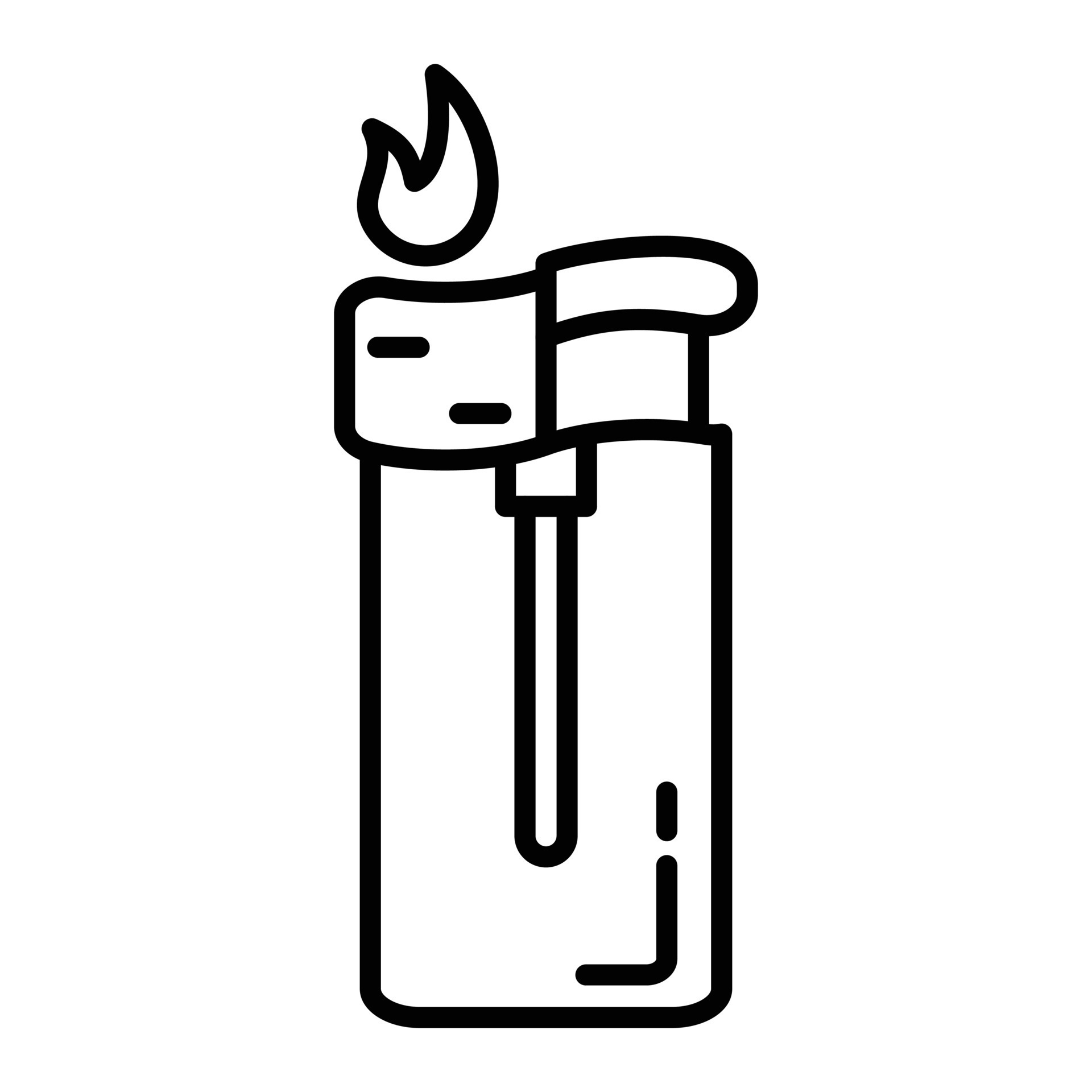 Lighter Line Icon 10655894 Vector Art at Vecteezy