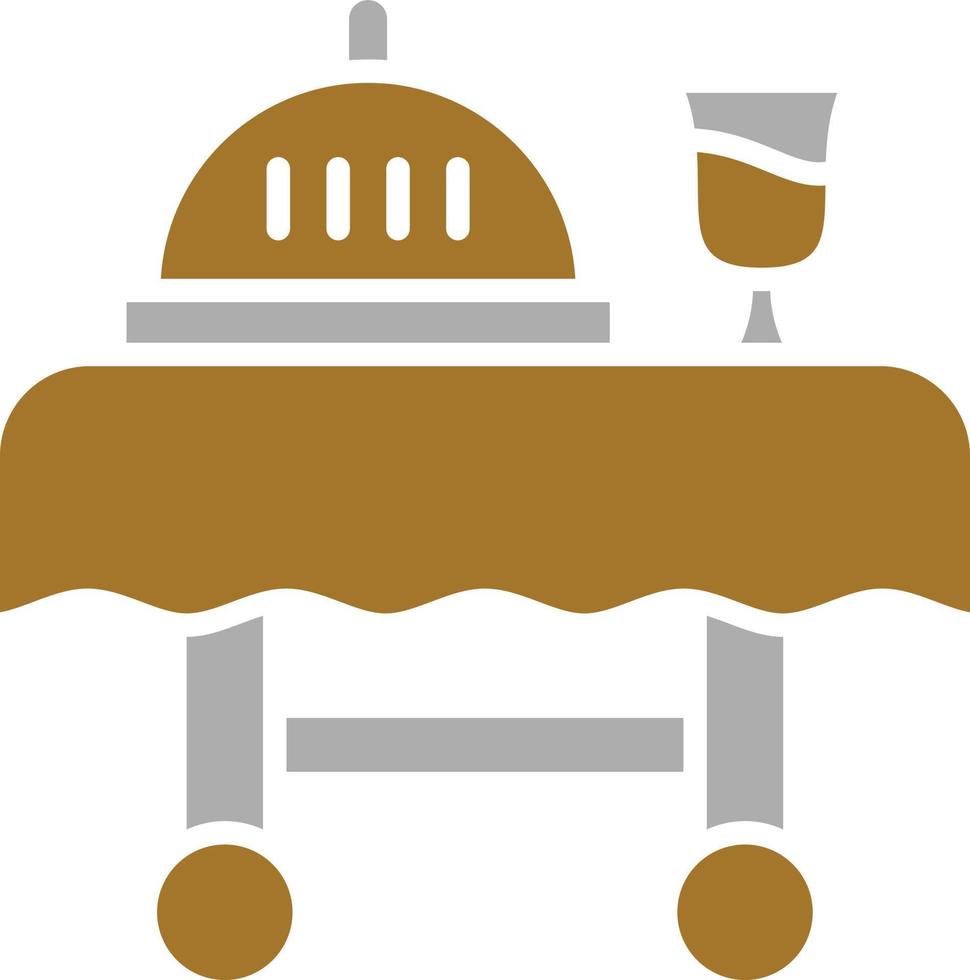 Serving Cart Icon Style vector