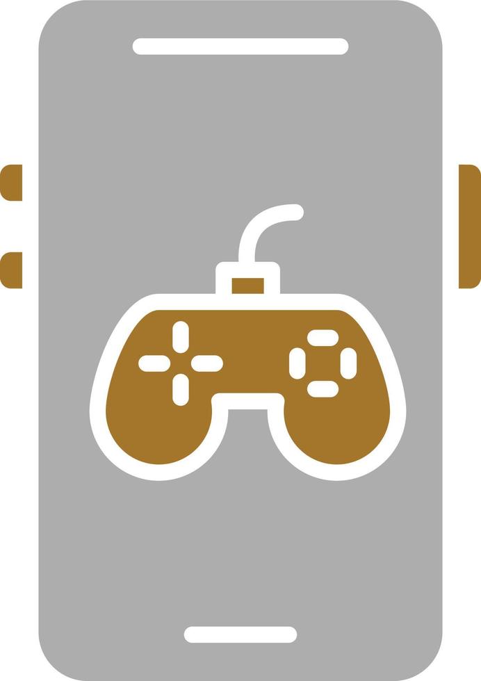 estilo de icono de juego móvil vector