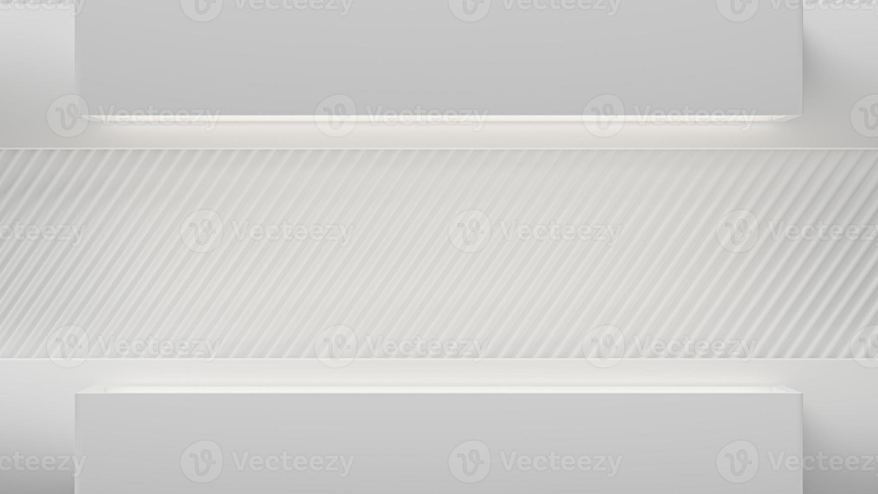 Abstract white wall texture modern white architecture background 3d illustration. photo