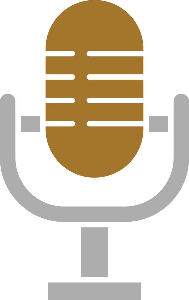 Microphone Icon Style vector