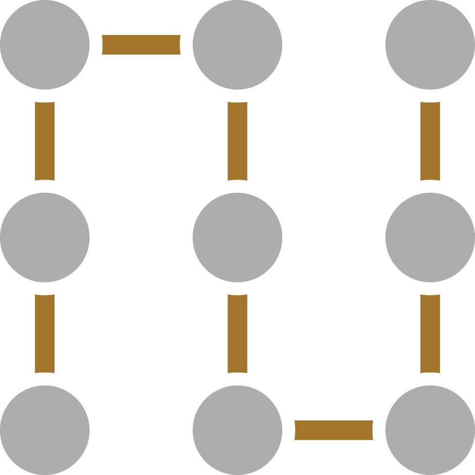 Pattern Lock Icon Style vector