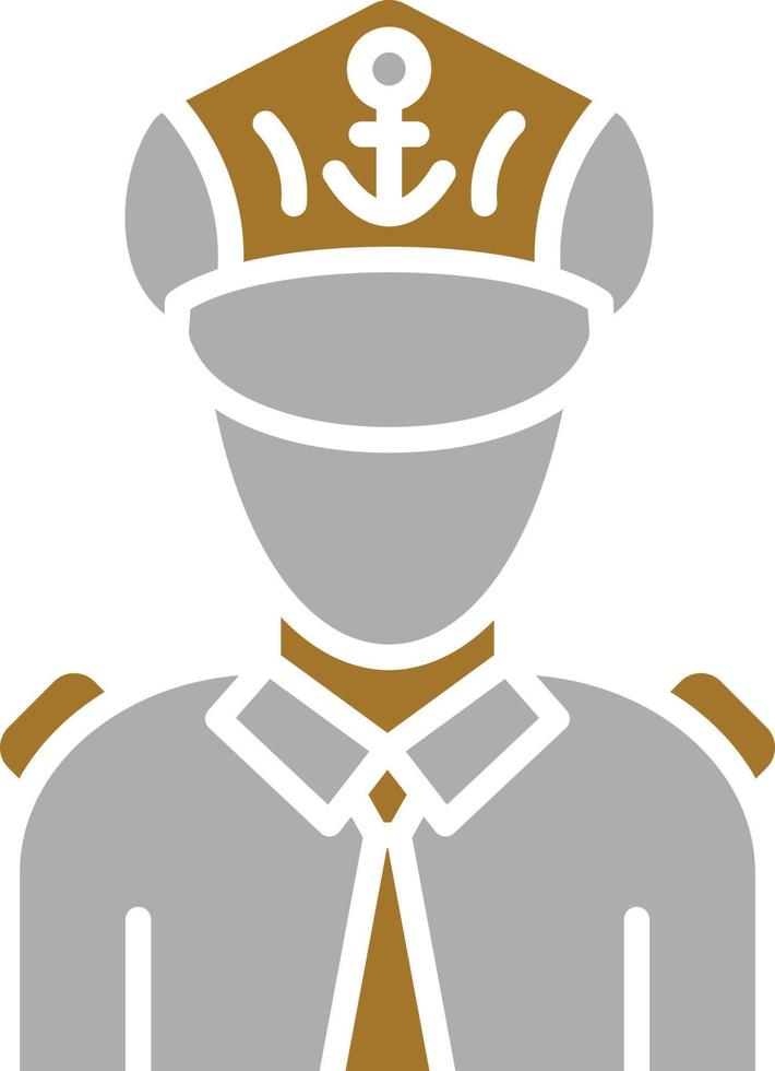 Captain Icon Style vector