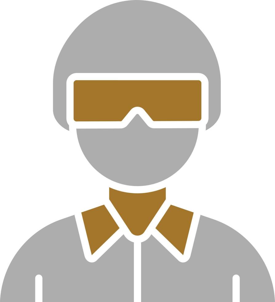 Male Player Icon Style vector