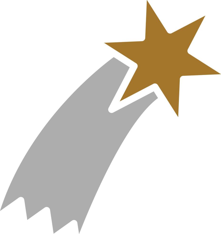 Shooting Star Icon Style vector