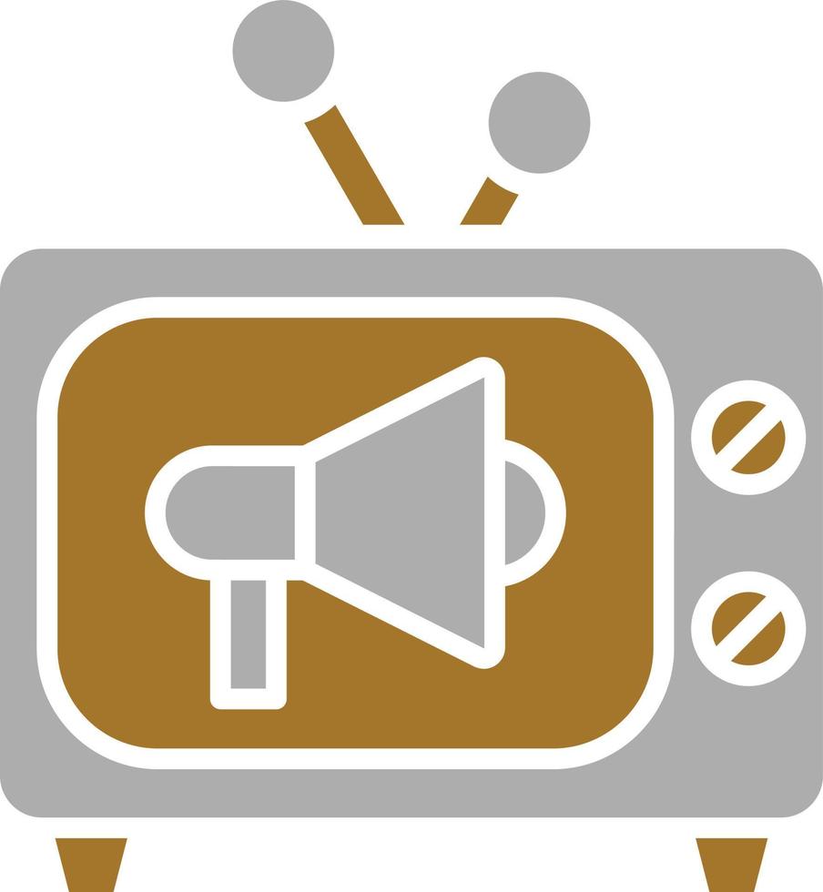 TV Commercial Icon Style vector