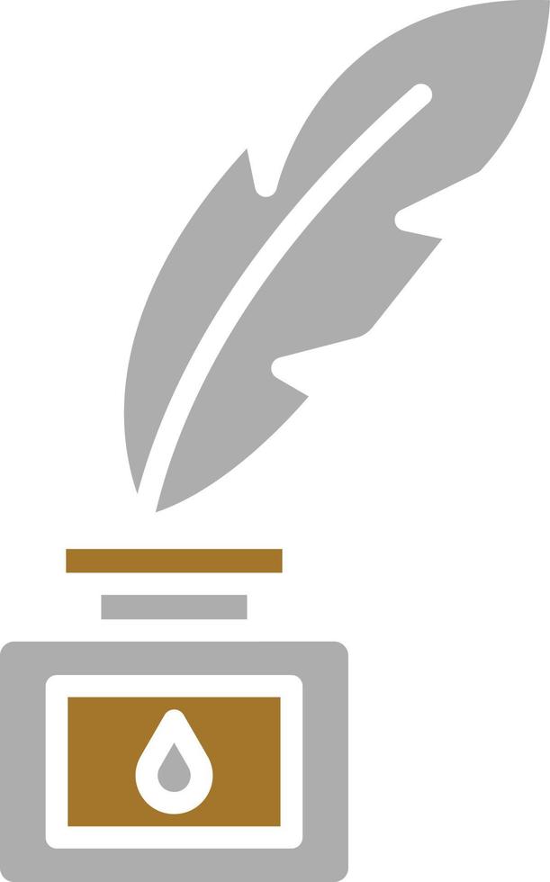 Feather And Ink Icon Style vector