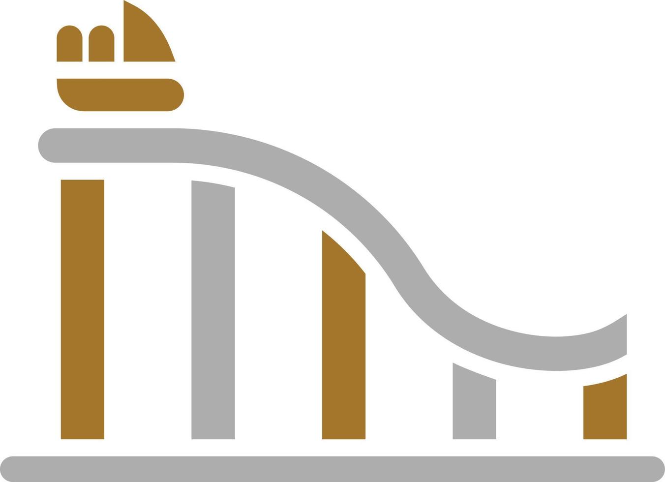 Water Coaster Icon Style vector