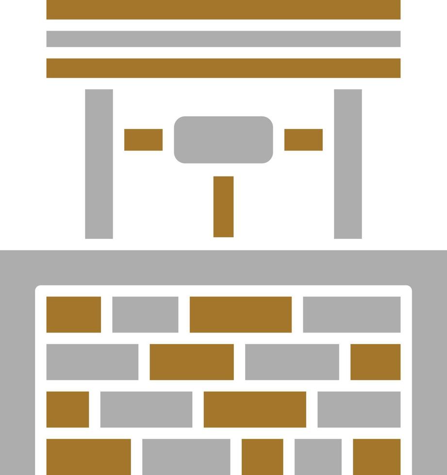Water Well Icon Style vector