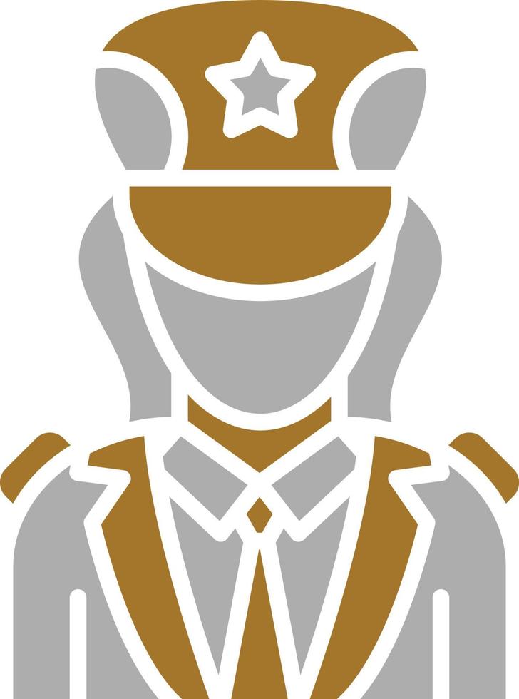 Captain Icon Style vector