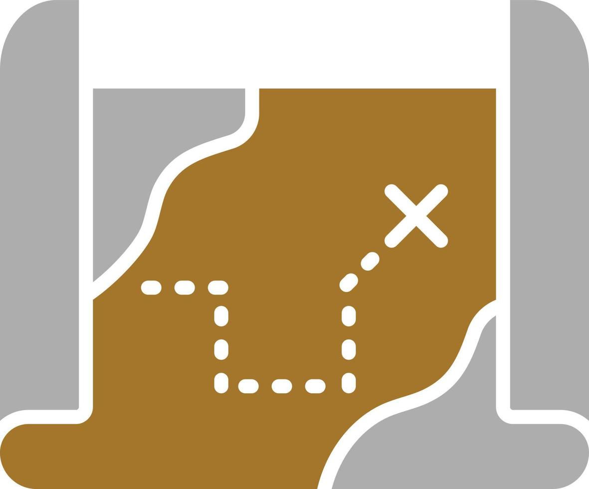Pirate Map Icon Style vector