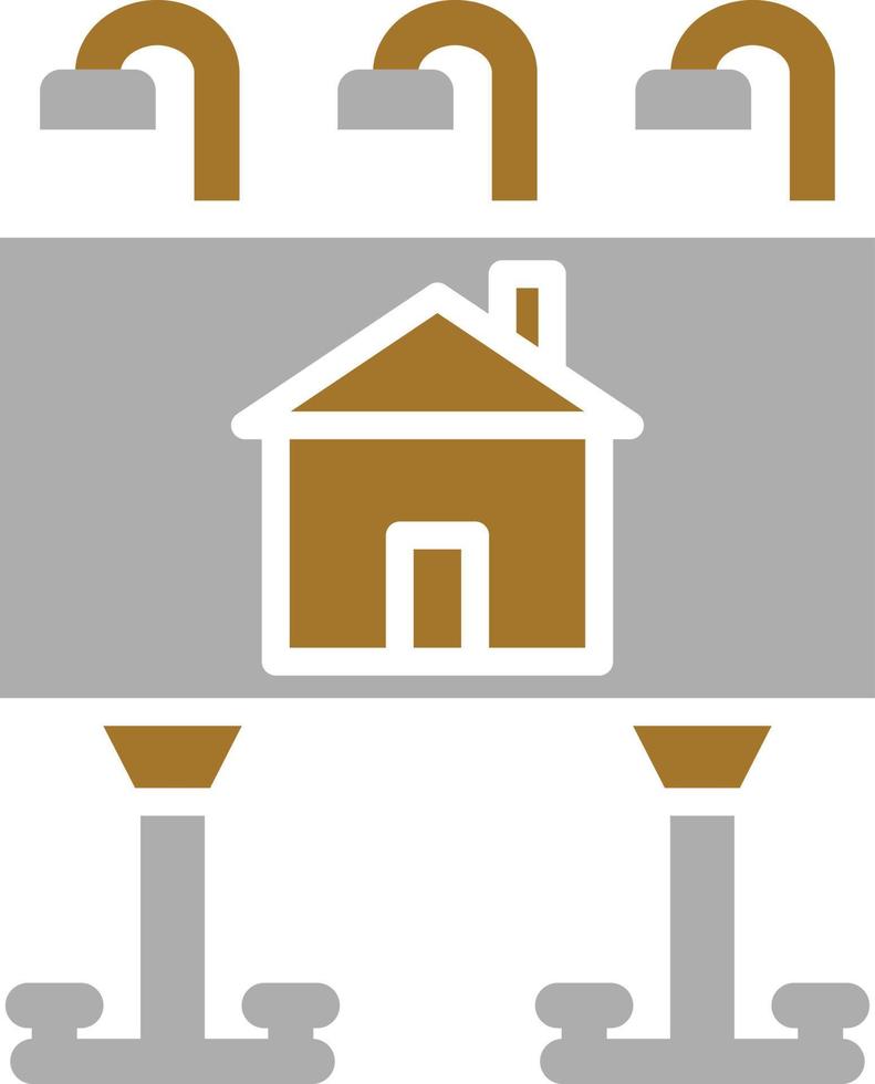 House Billboard Icon Style vector